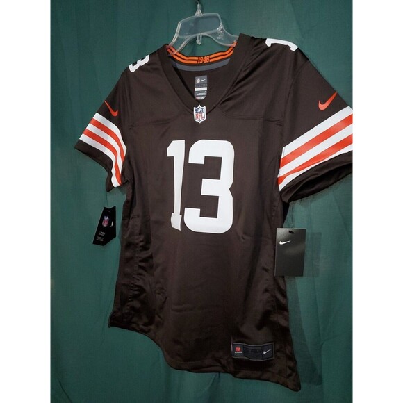 Nike NFL On Field Odell Beckham Jr 13 Cleveland Browns Jersey Women's XL 1946 - Picture 2 of 9